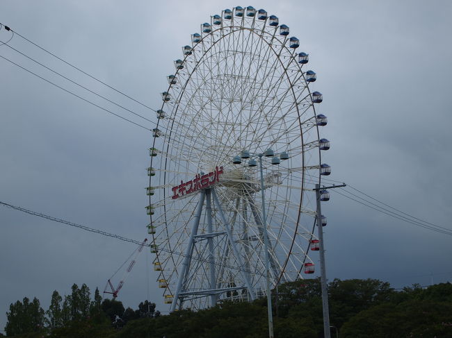 千里中央に用事があり、天気も曇りでそんなに暑くないので、歩いていくことにしました。エキスポランドが閉園になって半年が過ぎ、どうなっているかなー・・・興味もあり、エキスポランドのそばの道を行きました。