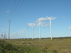 天塩町の風力発電所