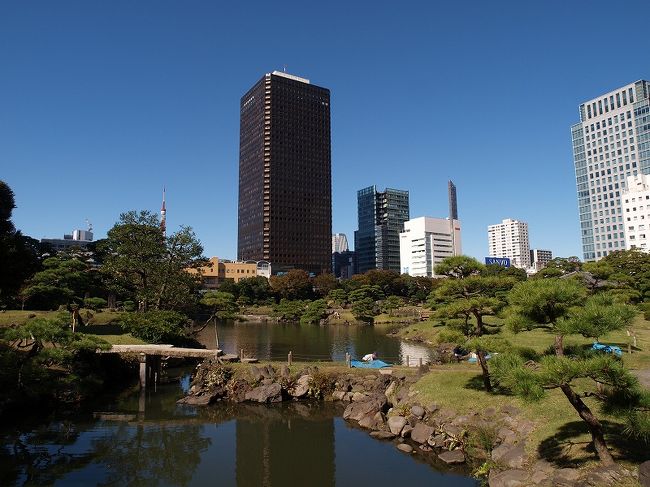 江戸初期　大岡越前さんが生まれた頃　<br /><br />四代将軍家綱の時代　延宝６年（１６７８）<br /><br />老中　大久保　忠朝さんが邸内に作った大名庭園が<br /><br />平成の今日まで残され私たちが見る事が出来ます。<br /><br />私の記憶の底には旧芝離宮恩賜庭園は想像もつかない荒れた時代がありましたが　<br /><br />今日のこの美しい姿を新しい想い出にしたいと思います。<br /><br />