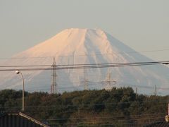 ふじみ野市からくっきりとした富士山が見られる