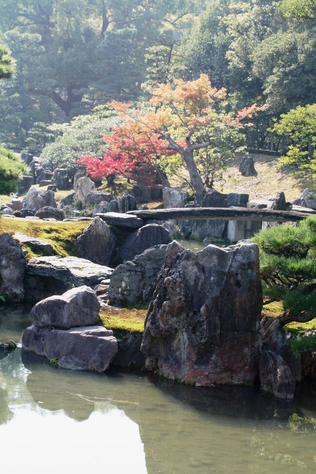 2009秋、日本百名城・二条城(2/6)：二の丸御殿、二の丸庭園、内堀