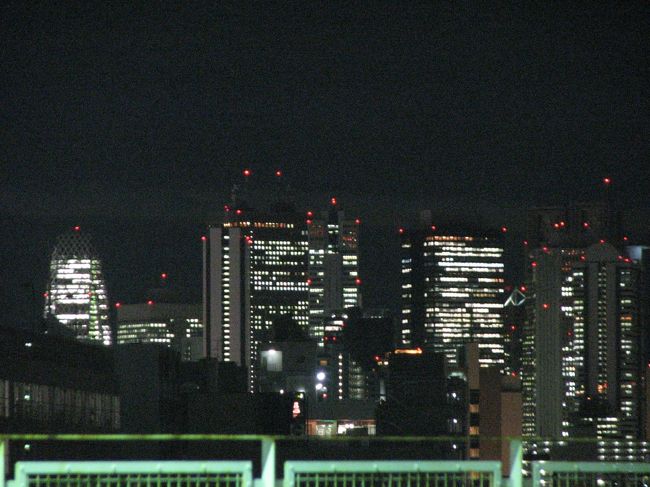 11月18日、午後7時頃、需要家訪問後に池袋駅付近から新宿の超高層ビル群やサンシャインビル等を眺めた。<br /><br /><br /><br /><br /><br /><br />＊池袋駅付近から見られる新宿の超高層ビル群の夜景