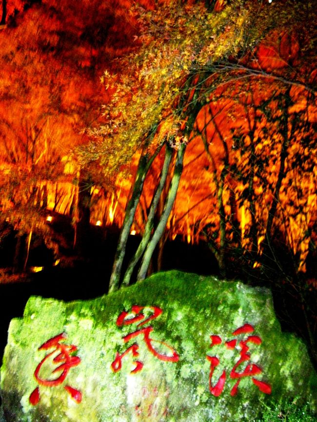 香嵐渓（こうらんけい）は、愛知県豊田市足助町にある矢作川支流巴川がつくる渓谷。愛知高原国定公園の一角に当たる。紅葉やカタクリの花などが有名で、数多くの観光客が訪れる。<br /><br />寛永11年（1634年）に足助にある香積寺の三栄和尚が、巴川から香積寺に至る参道にカエデやスギの木を植えたのが始まりとされる。さらに、地元住民などの手によって数多くのカエデが植え足されたり、散策道がつくられるなどして現在のようになっている。また、香嵐渓のシンボルとも言える待月橋が命名されたのは昭和28年（1953年）。その後3回の掛け替えを経た後、平成19年（2007年）に新たな橋となった。<br />昭和5年（1930年）に、当時の住職と町長が大阪毎日新聞社社長の来町の際に命名を求め、「飯盛山からの薫風は、香積寺参道の青楓を透して巴川を渡り、香ぐわしいまでの山気を運んでくる。山気とは、すなわち嵐気也」から“香嵐渓”という名が付いた。（フリー百科事典『ウィキペディア（Wikipedia）』　より引用）<br /><br />足助町（あすけちょう）は、愛知県の東加茂郡に属していた町。香嵐渓の紅葉が有名。古来、三州街道(塩の道)の足助宿として栄えた、奥三河の中枢拠点である。2005年4月1日に近隣町村（藤岡町・小原村・旭町・稲武町・下山村）と共に豊田市へ編入された。現在、旧役場の場所には豊田市役所足助支所が設置されている。（フリー百科事典『ウィキペディア（Wikipedia）』　より引用）<br /><br />足助の観光については・・<br />http://www.mirai.ne.jp/~asuke/<br />