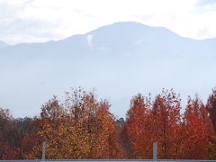 晩秋の上信越自動車道を走る②小布施付近の風景