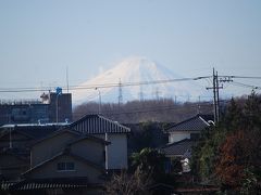 十二月十九日のふじみ野市から見られた富士山