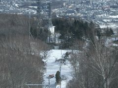 藻岩山から札幌を眺める。しずかな景色。