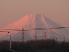 12月21日のふじみ野市から見られた富士山