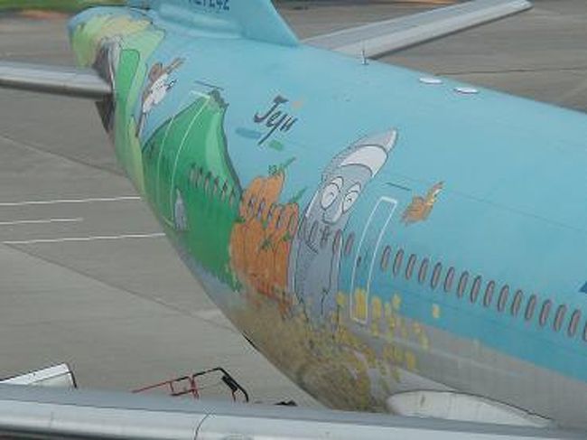 体調不良で旅行記書くの大変遅くなりましたが・・・<br />夏に母と済州島に行ってきました～♪<br /><br />母と韓流ドラマにハマって、今回は済州島【オールイン】【大王四神記】ロケ地巡りへ・・・<br /><br />またＨＩＳの格安ツアーですが、<br />今回の済州島ツアーは、観光地もグルメも大変良かったです！！<br />オススメのツアーですよ～♪