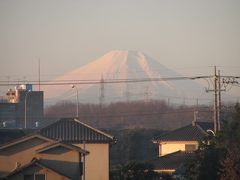 12月23日のふじみ野市から見られた富士山