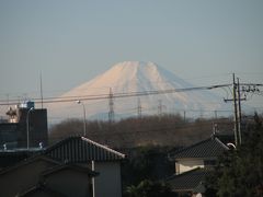1月16日ふじみ野市から見られた富士山