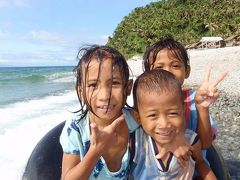 スリガオの子供達＆スリガオファミリー　Mabua Beach(マブア・ビーチ）　　