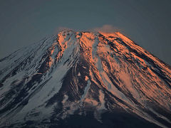 スキーの帰りに寄り道・本栖湖からの富士山