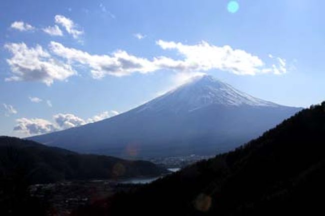 新春の富士山を見たくて、車を走らせました。