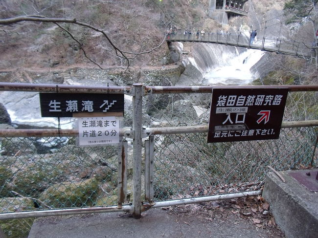 袋田の滝の続きです<br />滝側にわたると、生瀬滝がみれる袋田自然研究路へと続きます。<br />