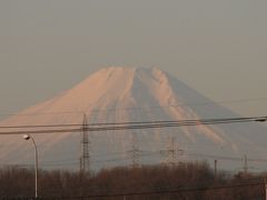 1月26日ふじみ野市から見られた富士山