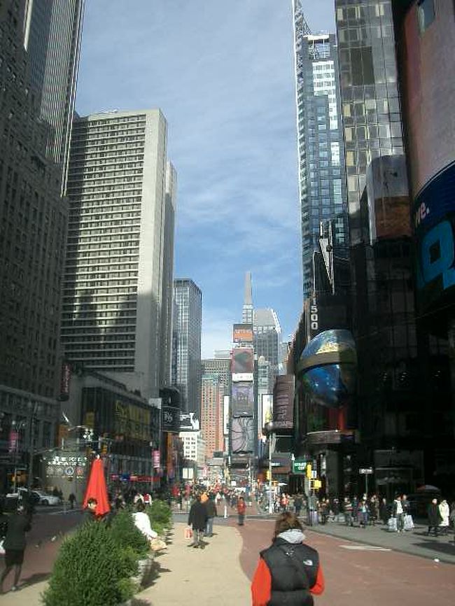 昼間のTimes Square。天気も良くてぶらぶらお散歩。