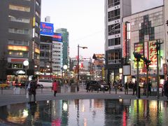 黄昏時の西池袋付近の風景