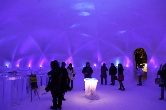 ２０１０氷彫刻世界大会とあさひかわ雪あかり２０１０との同時開催している旭川冬まつりは、旭橋河畔会場と常盤公園会場で行われています。<br /><br />開催期間：2010年2月6日〜2010年2月11日