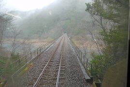 2010.2四万十・足摺旅行2（大雨の予土線高知側，西ヶ方ー窪川）