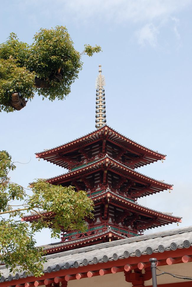 今日はまだ16日ですが、こまが18日に出発するので、日程を繰り上げて、<br />お彼岸前の本日にお参りです。<br /><br />最初は、大阪の逢坂にある「一心寺」と「四天王寺」から。<br />