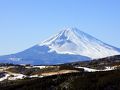 熱海梅園からの帰りに富士山