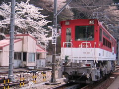 南アルプスあぷとライン桜のころ　井川線トロッコ列車