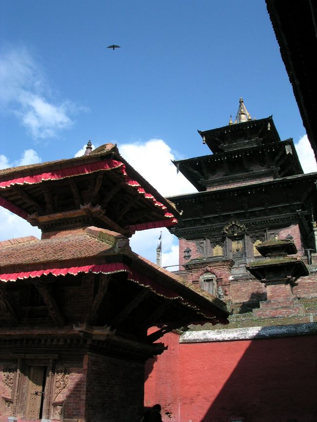 ネパール一人旅もいよいよ最終日。<br /><br />以前、テレビ番組で、この街を取り上げているものがあり、人間よりも神様の方が多く住んでいる街、と紹介されていました。<br />そのキャッチフレーズにずっと憧れを抱いていたのですが、違わず、いたるところに寺院や小さな仏像などが祀られていました。<br />舗装されていない道路も多く、映像で見るよりもずっとほこりっぽい街で、これぞアジアの街って感じでした。<br /><br />でも・・・、観光客が集まる場所だけあって、ひじょーーーに騒がしかったです＞＜<br />私も観光客の一人なんで、偉そうなことは言えませんが、観光客ずれをかなりしている街だなと感じました。<br />小さな子がしきりに「ルピー」や「キャンディー」をせがんでくるのが、ルンビニで出会った子どもたちとあまりにかけ離れた瞳をしていて、何ともいえない気持ちにさせられました。<br />