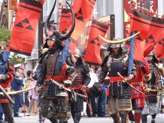 2009小田原北条祭りの武者行列の賑わい