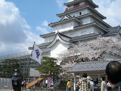 桜満開の鶴ヶ城のある福島へ　2日目