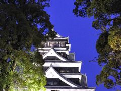 時間がなく熊本市内観光できず (;へ;)  ちょっとだけ夕方から熊本城観光！