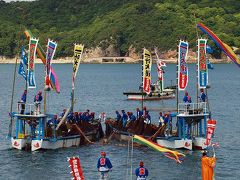 一大海上絵巻　鞆の浦観光鯛網　乙姫様に見守られ、海の男達が網を引く！