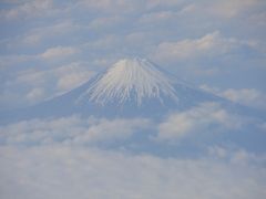ＪＬ８２８便　上空からの富士山