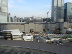 新丸の内ビル7階から見られる東京駅丸の内側付近の風景