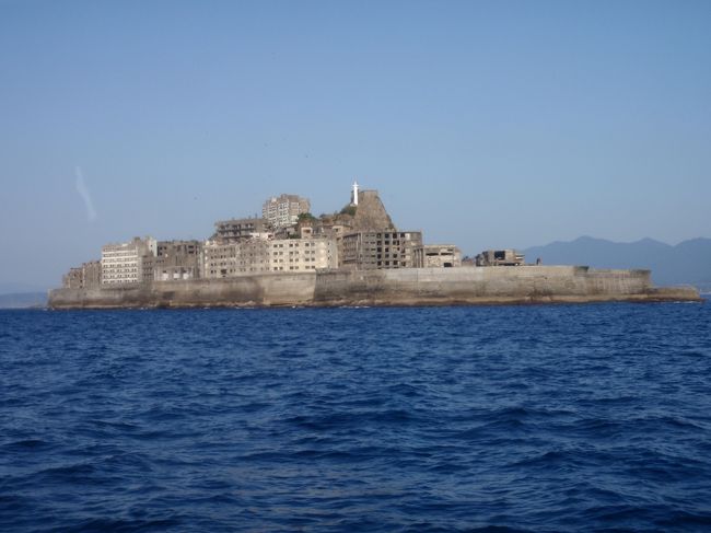 長崎旅行2日目に、フェリーで軍艦島へ行きました。