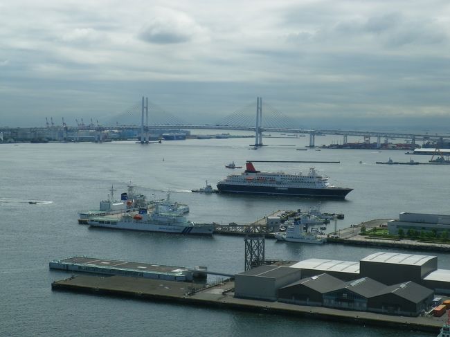 横浜のインターコンチには先月も2回宿泊したというのに、今月もこのホテルにお世話になることに・・・。<br /><br />だって超お得なプランがあったんです!<br />なっなんと!1泊1万円!しかもこの料金には5000円の食事券が付いているんです。ということは実質5000円!<br />いいのかなぁこんな料金で泊まってしまって・・・<br />桜木町駅周辺のビジホより絶対に安い!<br /><br />先週は関西に行ったばかりなのに・・・<br />いいのかなぁ遊んでばかりいて!もっと働きなさい!<br />でも先週金曜から今週月曜まで40時間以上働いてるし!<br />まぁいいでしょ!身体も疲れているし・・・<br />他人に厳しく!自分に甘〜く♪<br /><br />きょうも仕事を早めに引き揚げて横浜へ直行!<br />今回は、海の見える部屋をリクエスト。<br />天気は曇っていて眺めはイマイチですが、先月の観覧車ビューとはまた違った景色を楽しみながらリラックスしましょう!<br /><br />今夜は11時からサッカーW杯決勝トーナメント日本VSパラグアイの試合もあるので部屋でブブゼラ吹きながら応援しましょう!頑張れニッポン!<br /><br />修行の甲斐あって無料でGold Ambassadorメンバーになれました。