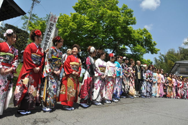 小山観音で着物撮影会