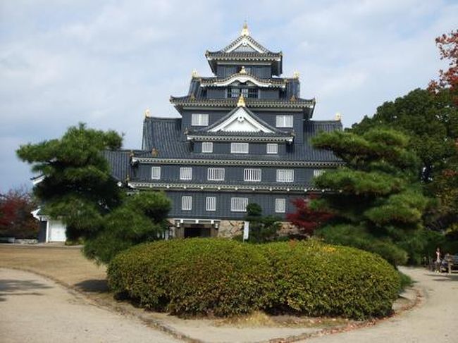 めちゃくちゃ綺麗な岡山城！！！<br />後楽園にも行きました〜★