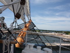[2010年07月] 富山、海王丸の総帆展帆。海の日は船を見に行こう。