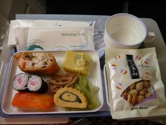2010年7月　フィジー旅行　その４：大韓航空の機内食（往路編①）