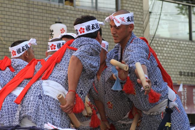 天神祭は、京都の祇園祭、東京の神田祭と並ぶ日本三大祭の一つ。<br />また、四天王寺別院の勝鬘院愛染堂の愛染祭（神式では愛染祭に替えて生国魂神社の生玉夏祭）、住吉大社の住吉祭と共に大阪三大夏祭りの一つでもあります。<br /><br />期間は６月下旬吉日～７月２５日の約１ヶ月間に渡り諸行事が行われる。特に、２５日の本宮の夜は、大川（旧淀川）に多くの船が行き交う船渡御（ふなとぎょ）が行われ、奉納花火があがる。<br />大川に映る篝火や提灯灯り、花火などの華麗な姿より火と水の祭典とも呼ばれている。他に鉾流神事（ほこながししんじ）、陸渡御（おかとぎょ）などの神事が行われる。<br /><br />２４日宵宮、２５日本宮。 <br /><br /><br />◎ 天神天満花娘編<br />http://4travel.jp/traveler/minikuma/album/10482861/<br /><br />◎ 地車囃子編<br />http://4travel.jp/traveler/minikuma/album/10482331/ <br /><br />