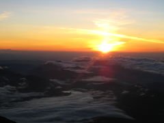 ２０１０年富士登山　赤岩八合館から山頂まで