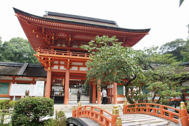 本日は京都観光の日。京都に住んでいた事は有りますが、住んでいるとわざわざ観光には行かなくなるもので…行った事無い所だらけです。<br /><br />市バス一日乗り放題の券が有るようなので、一日バス三昧としましょ。<br /><br />まずは、上賀茂神社へ向かいます。多分初めて。