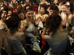 岡山桃太郎祭りフィナーレ　うらじゃ総踊り