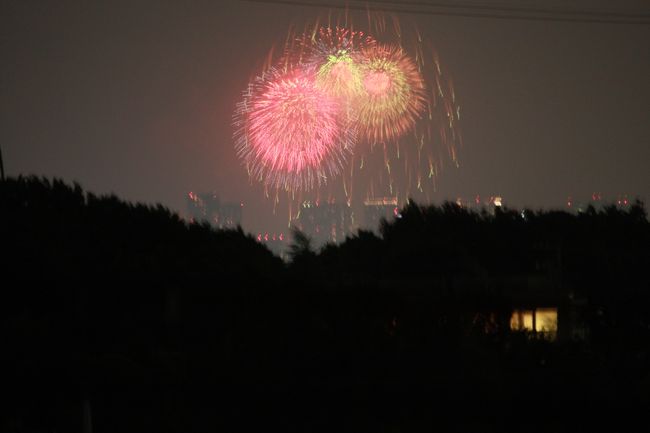 第23回東京湾大華火祭です。<br /><br />ベランダから望遠で引っぱているので、手ぶれしまくりですが。。。