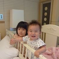 家族旅行（夫婦＋５歳児＋０歳児）福岡発ソウル３泊４日　ロッテホテルソウル泊