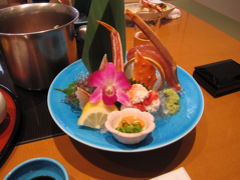 お盆に岡山から広島ドライブ４　還暦祝いの蟹フルコース