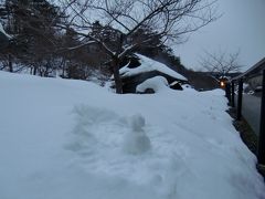 福島の白濁湯　玉子湯で雪見露天！　　２日目　の、いち。