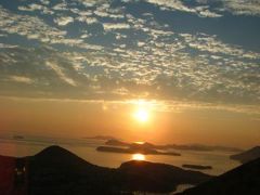 イタリア・クロアチアひとりたび8　ドブロブニク　スルジ山から夕暮れを見る