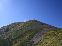 常念岳登山