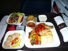 2010年9月　モーリシャス・シンガポール旅行　その４：デルタ航空281便の機内食